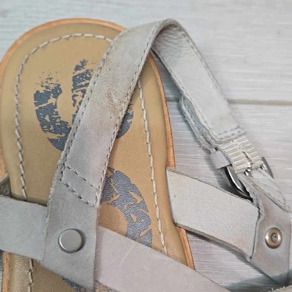 Sorel Women Ankle Leather Sandals Flats flip flop shoes sz 7